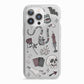 Halloween Spooky Stickers iPhone 13 Pro TPU Impact Case with White Edges