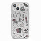 Halloween Spooky Stickers iPhone 13 TPU Impact Case with White Edges