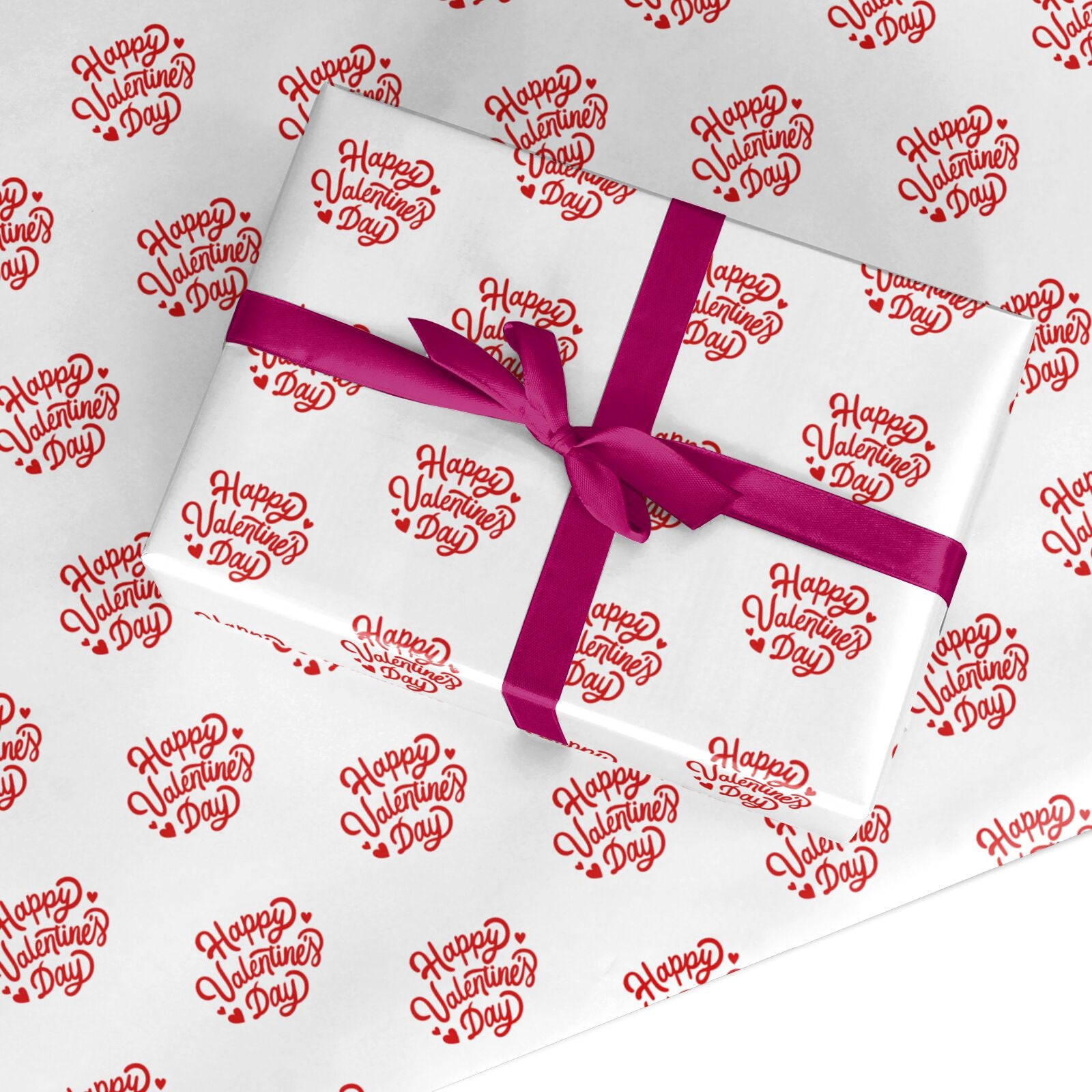 Happy Valentines Day Romantic Custom Wrapping Paper