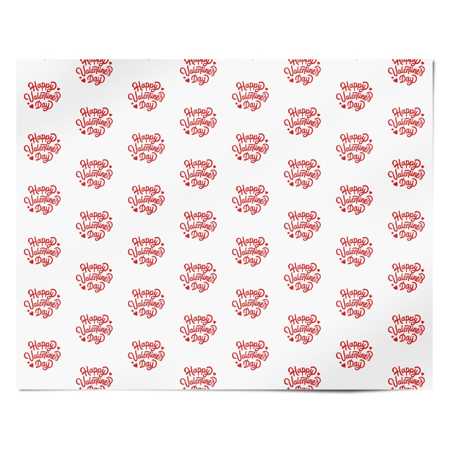 Happy Valentines Day Romantic Personalised Wrapping Paper Alternative