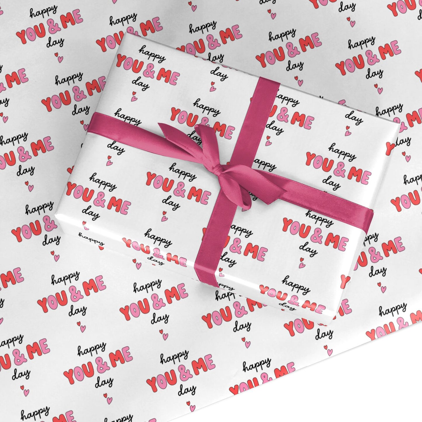 Happy You Me Day Custom Wrapping Paper