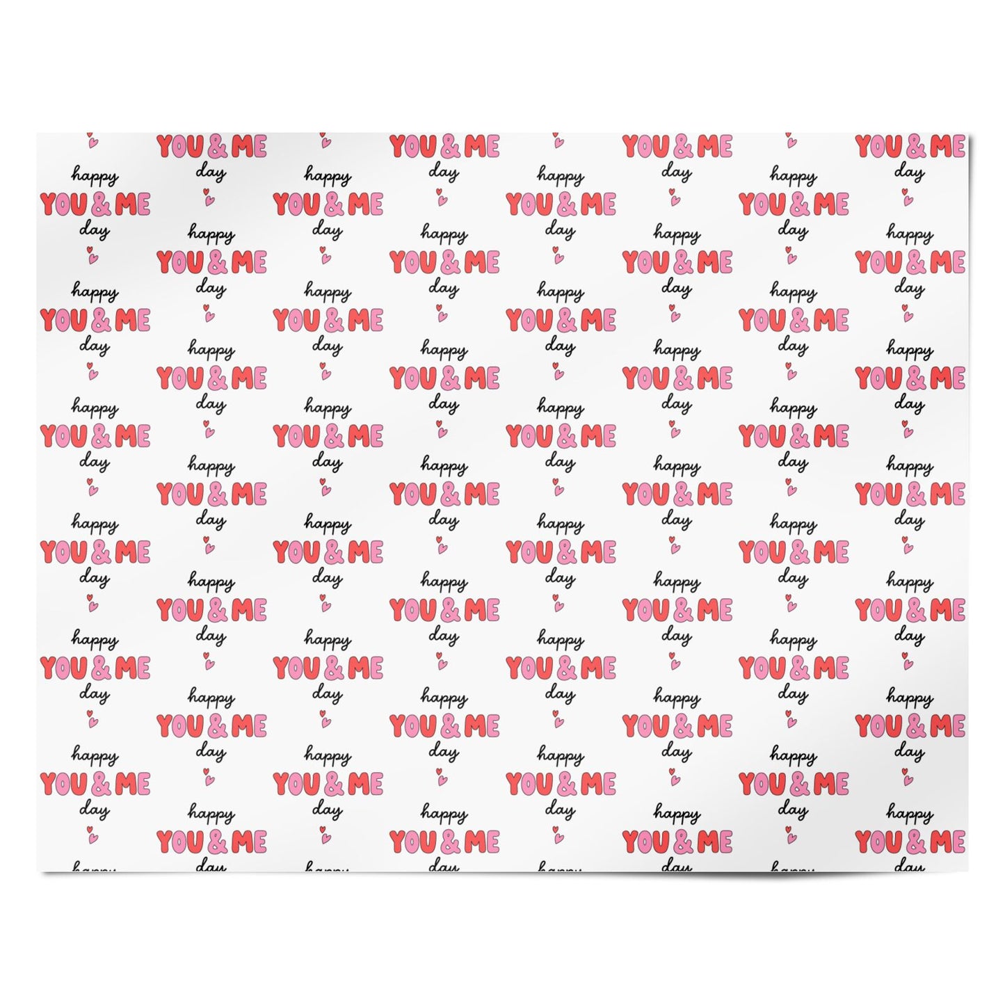 Happy You Me Day Personalised Wrapping Paper Alternative