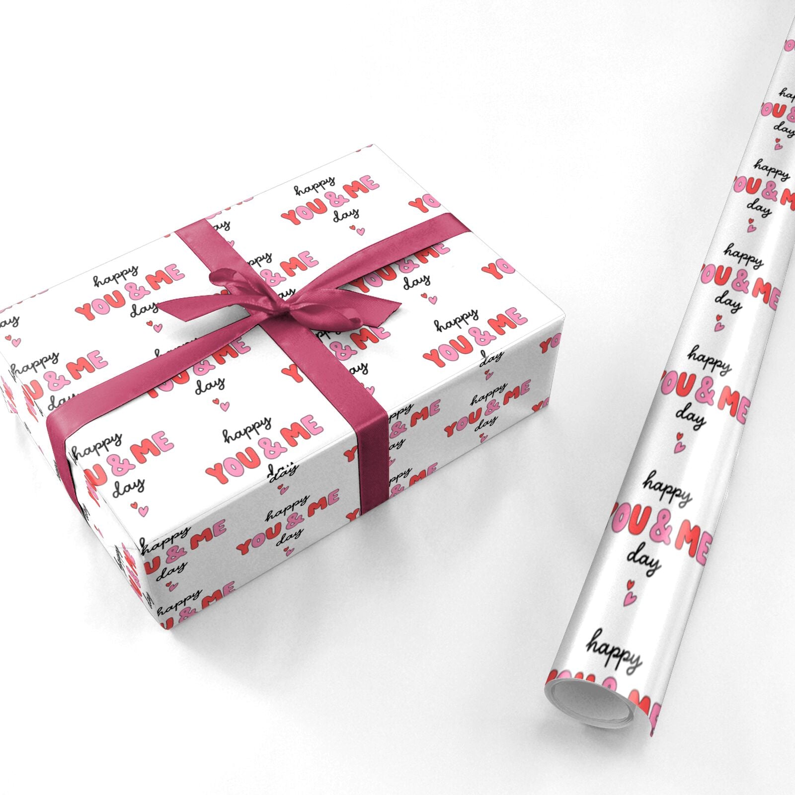 Happy You Me Day Personalised Wrapping Paper