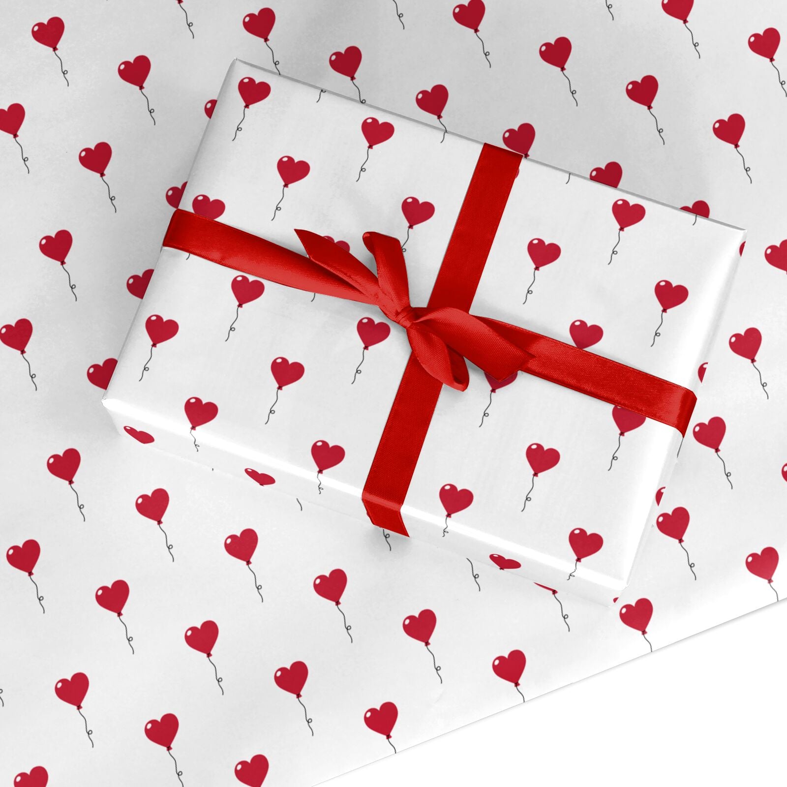 Heart Balloon Custom Wrapping Paper