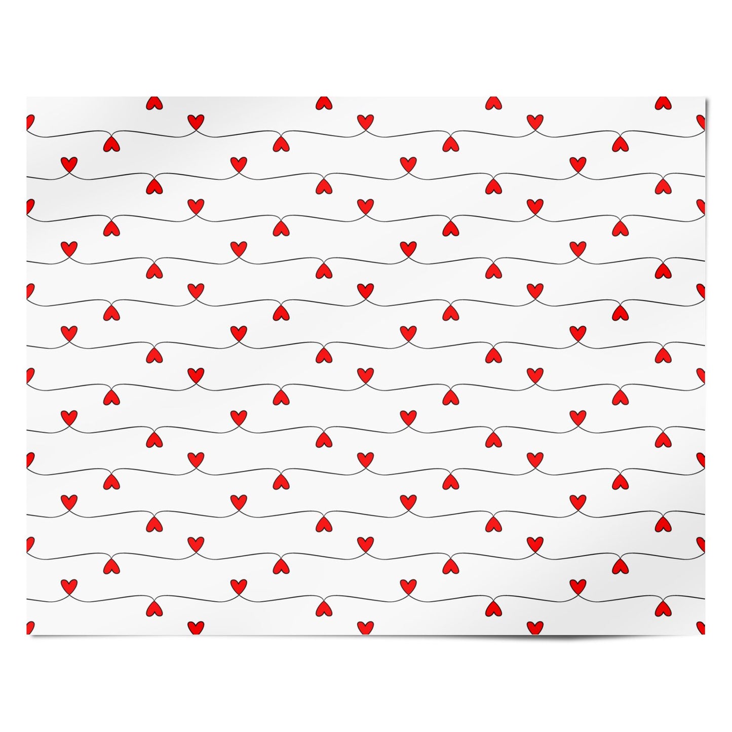 Heart Strings Love Personalised Wrapping Paper Alternative