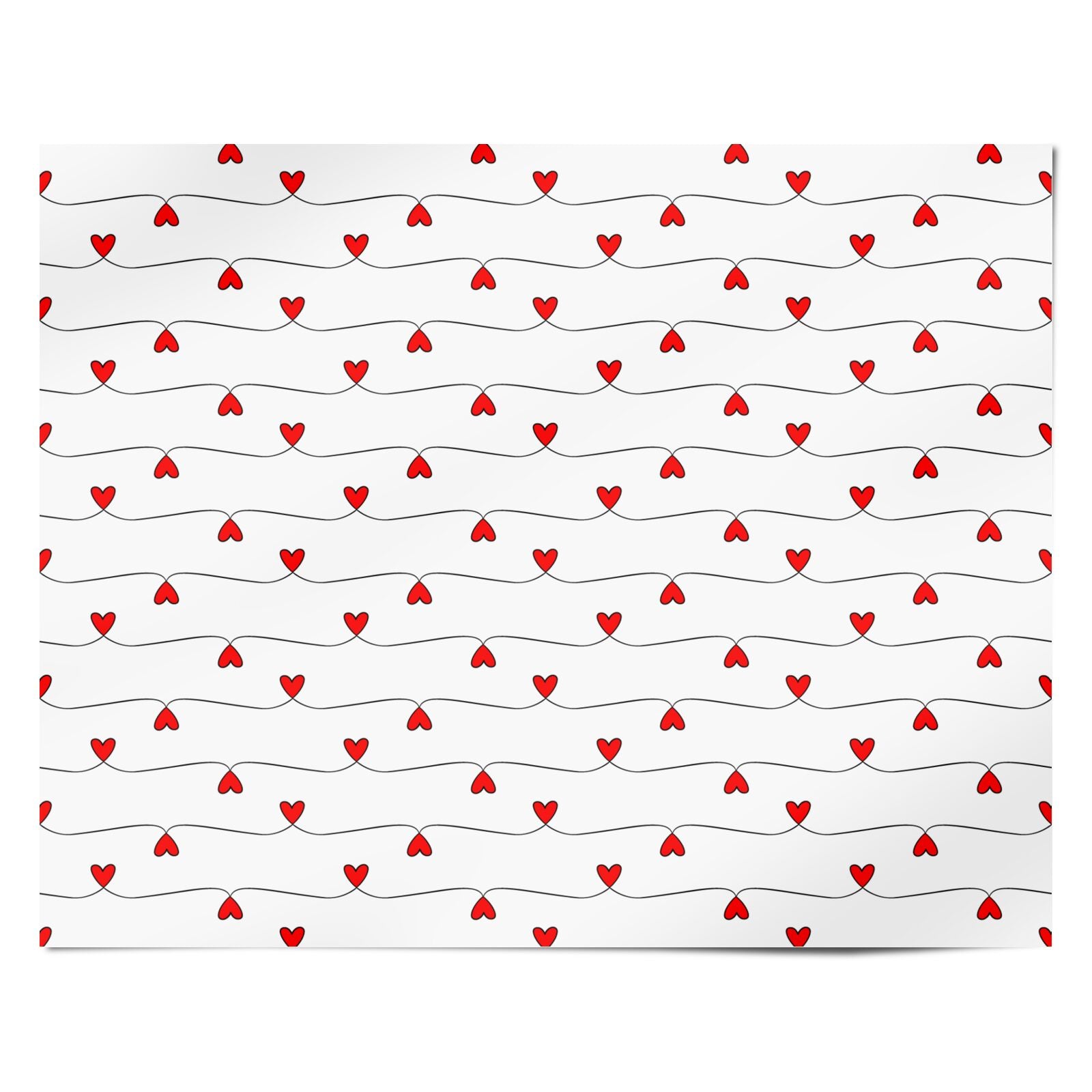 Heart Strings Love Personalised Wrapping Paper Alternative