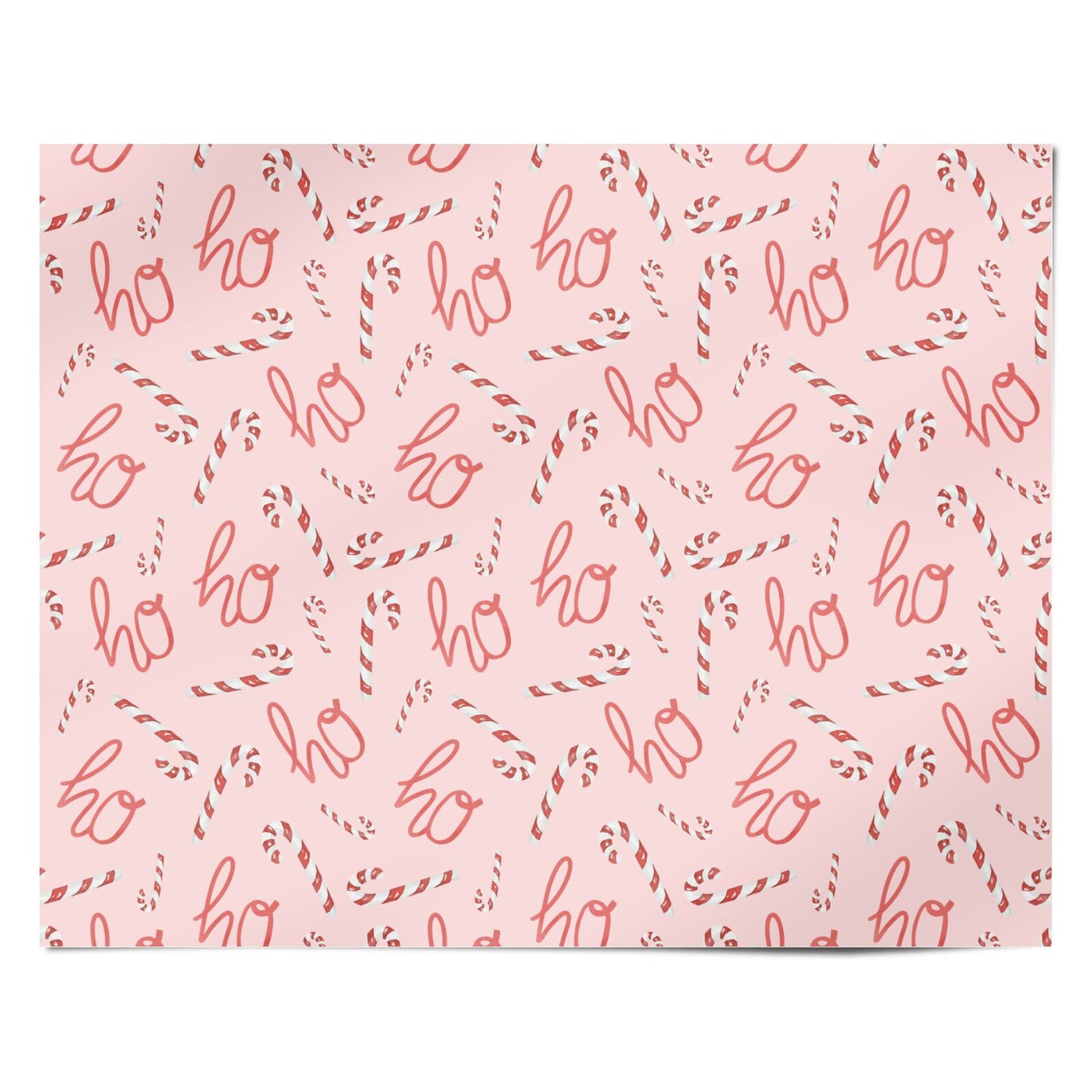 Ho Ho Candy Cane Personalised Wrapping Paper Alternative