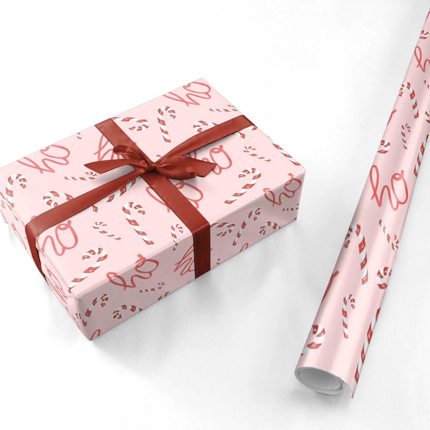 Ho Ho Candy Cane Personalised Wrapping Paper