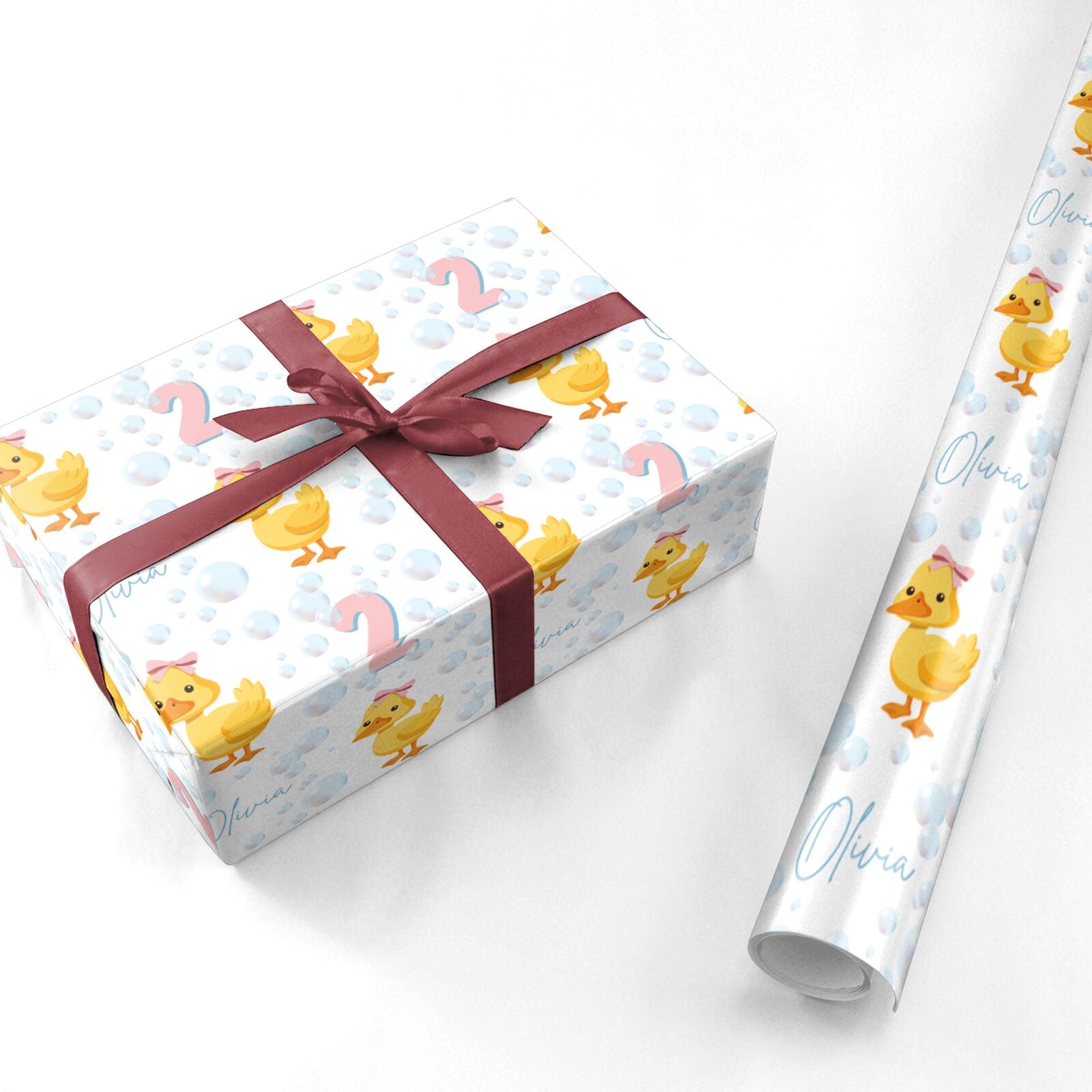 Holy Duck Personalised Baby Birthday Personalised Wrapping Paper