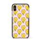 Hot Air Balloon Apple iPhone Xs Impact Case Black Edge on Gold Phone