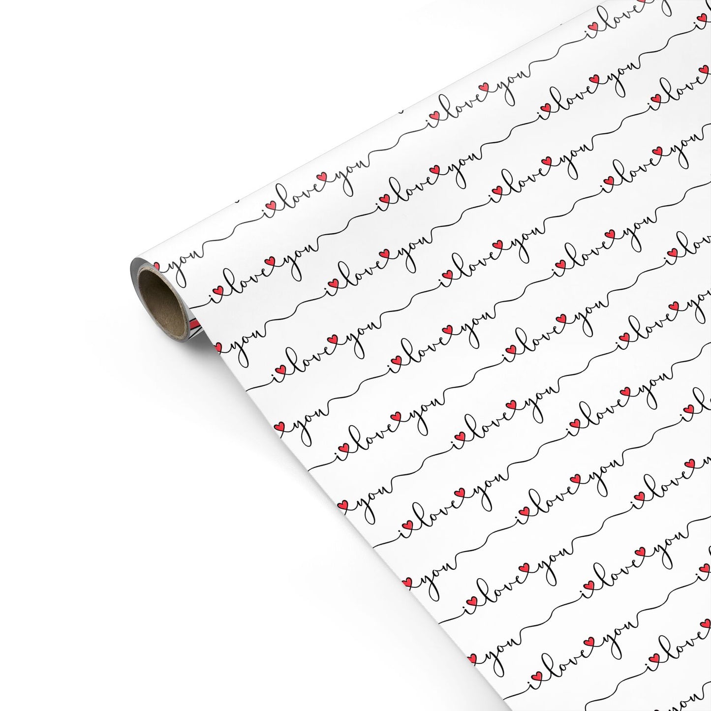 I Love You Handwritten Personalised Gift Wrap