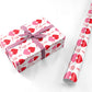 Kiss Me Love Heart Valentines Day Personalised Wrapping Paper