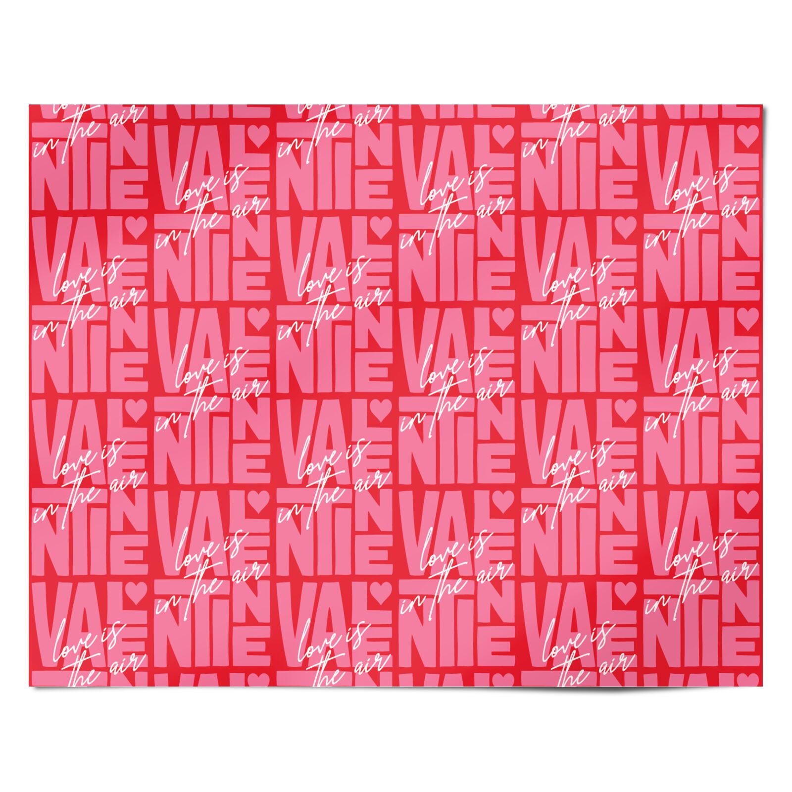 Love Is In The Air Valentines Personalised Wrapping Paper Alternative