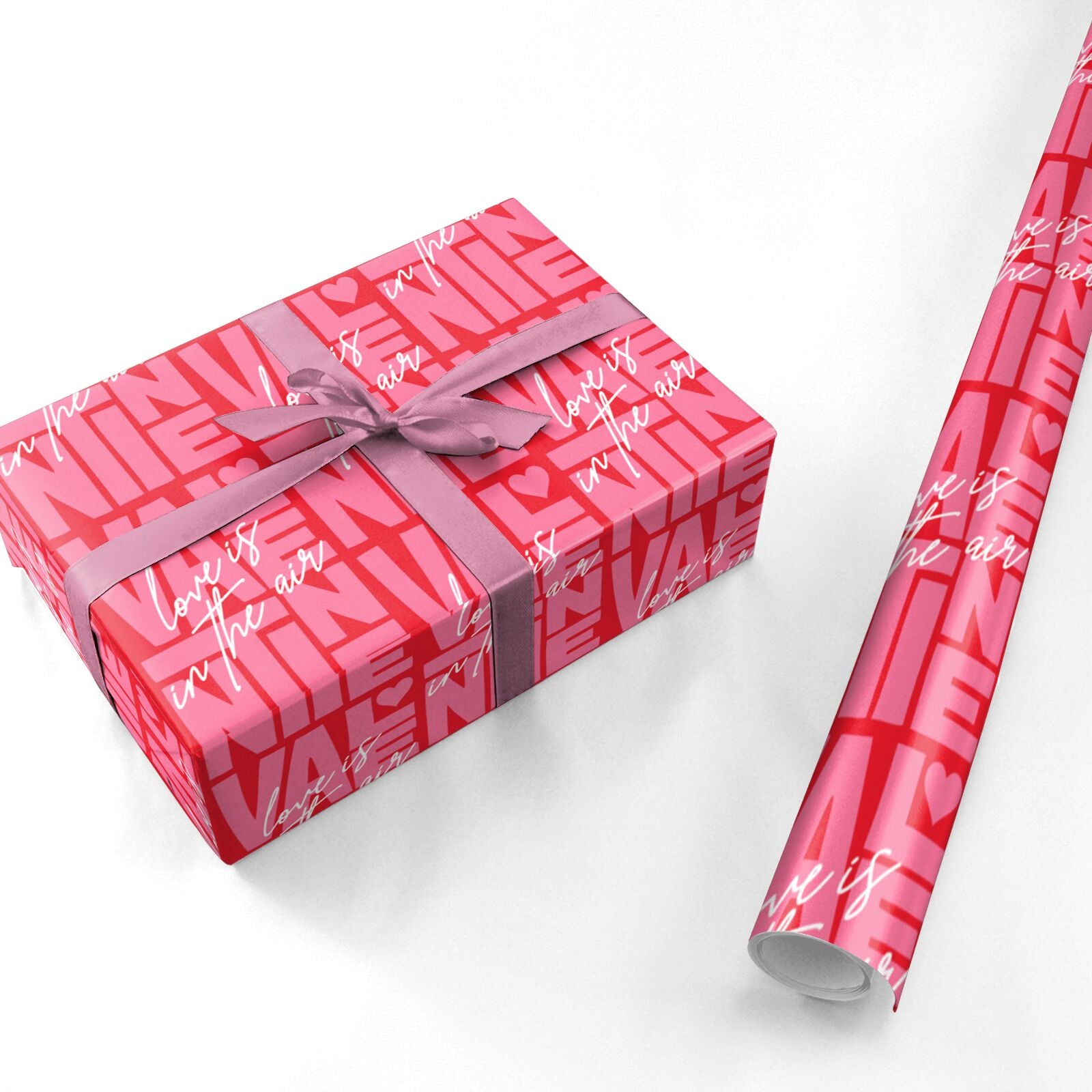 Love Is In The Air Valentines Personalised Wrapping Paper