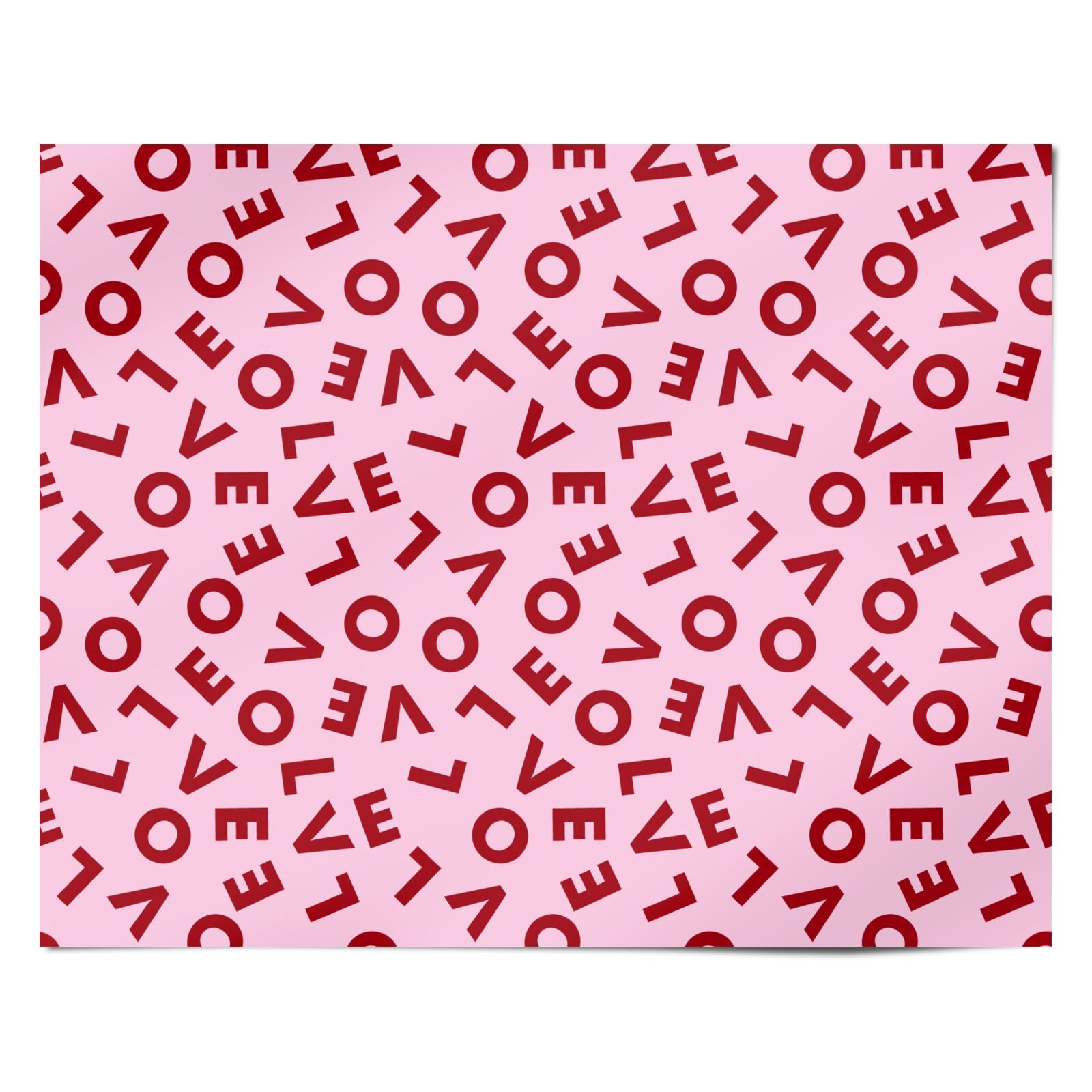 Love Personalised Wrapping Paper Alternative