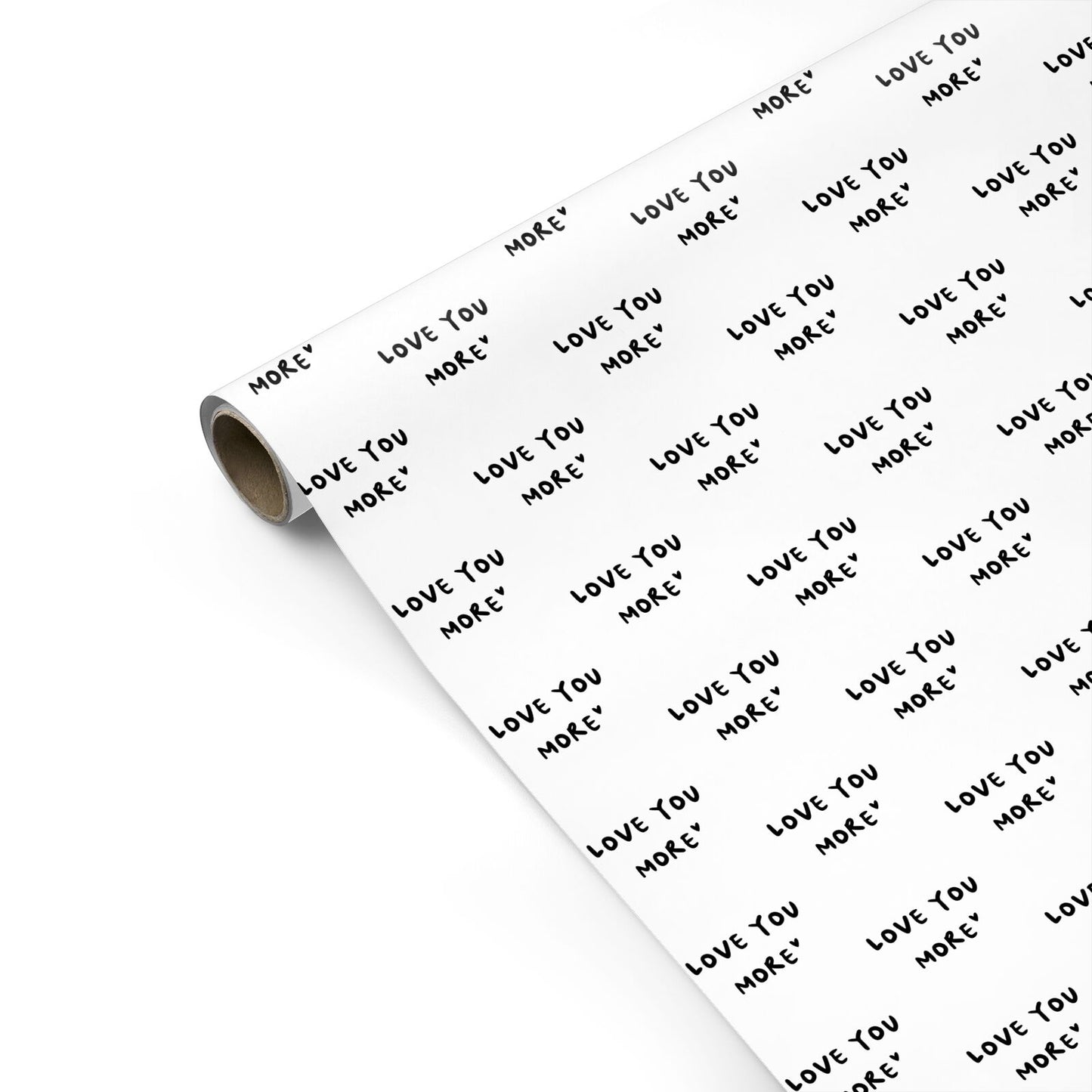 Love You More Personalised Gift Wrap