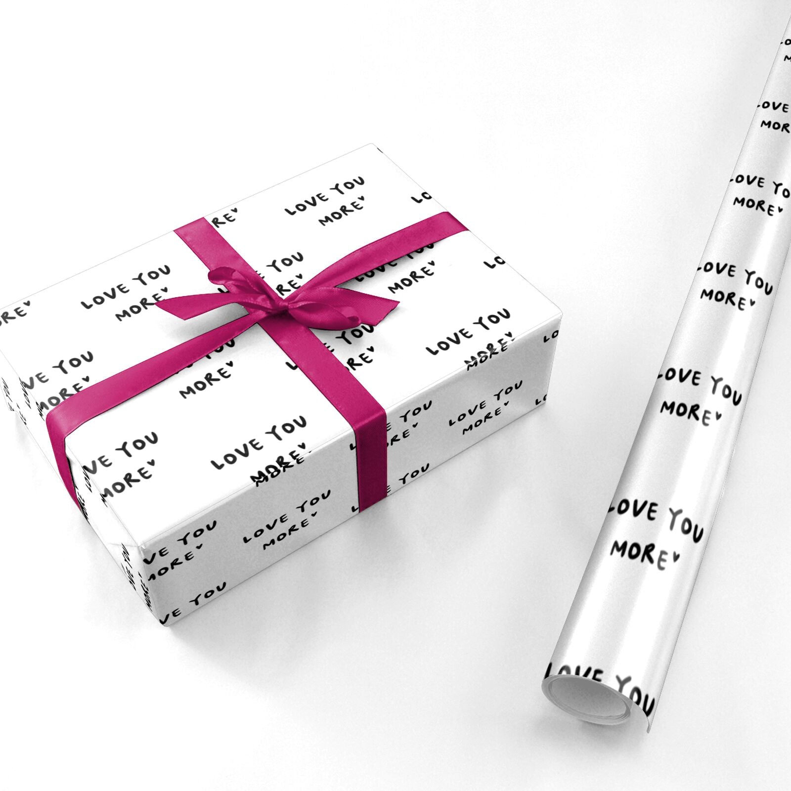 Love You More Personalised Wrapping Paper