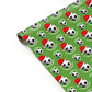 Merry Christmas Football Santa Hat Personalised Gift Wrap