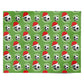 Merry Christmas Football Santa Hat Personalised Wrapping Paper Alternative