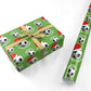 Merry Christmas Football Santa Hat Personalised Wrapping Paper