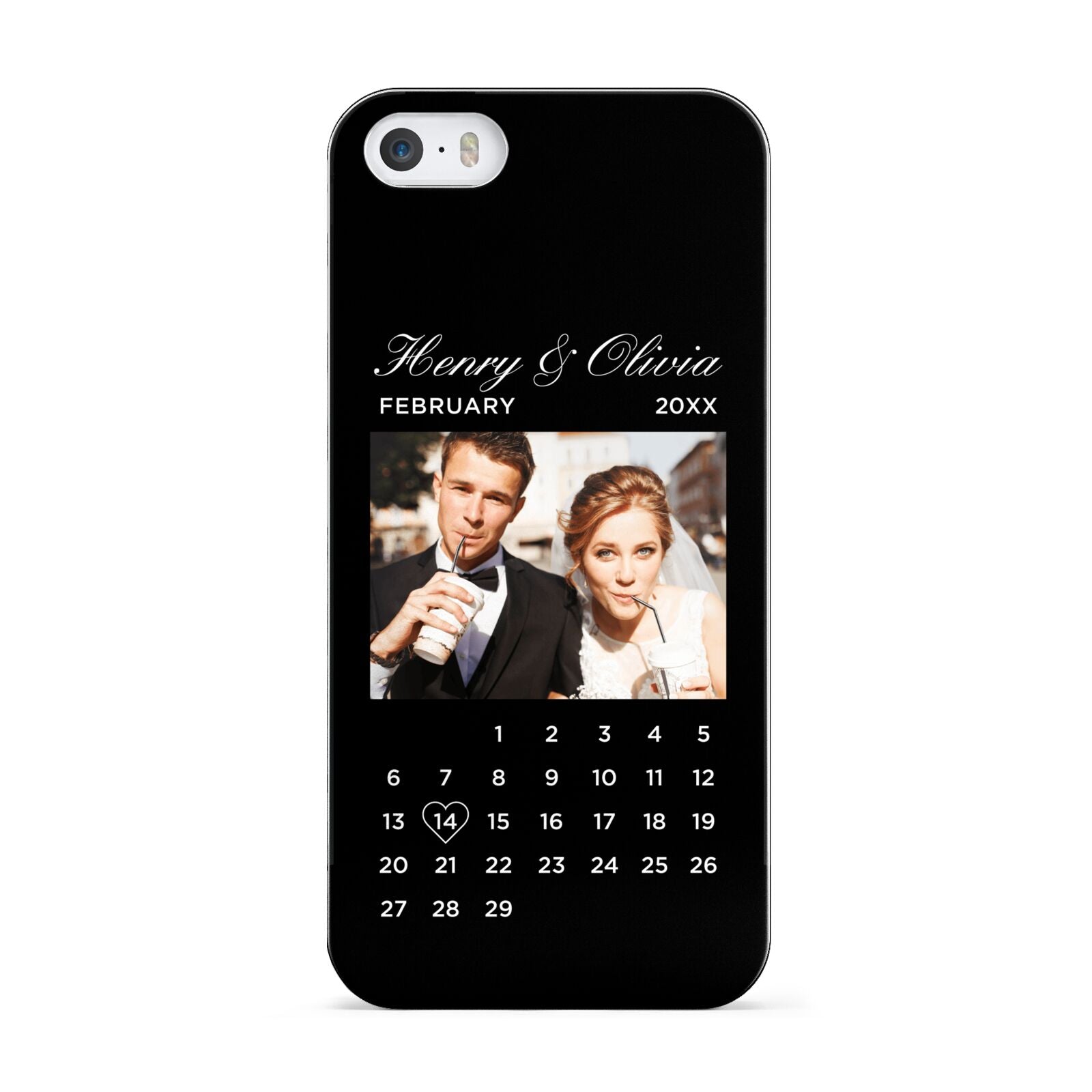 Milestone Date Personalised Photo Apple iPhone 5 Case