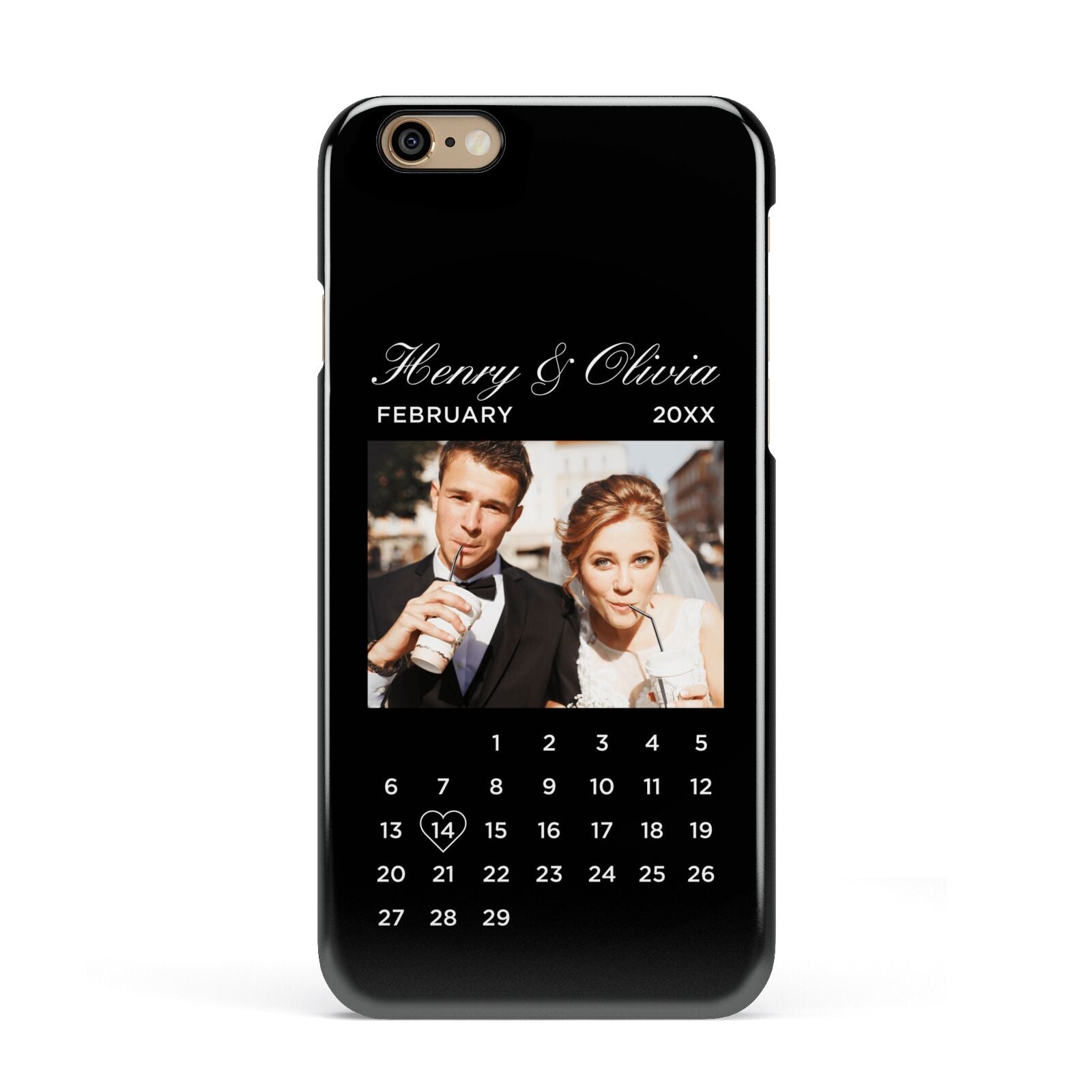 Milestone Date Personalised Photo Apple iPhone 6 3D Snap Case