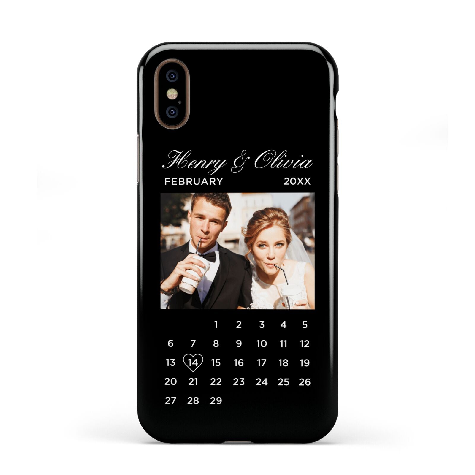 Milestone Date Personalised Photo Apple iPhone XS 3D Tough