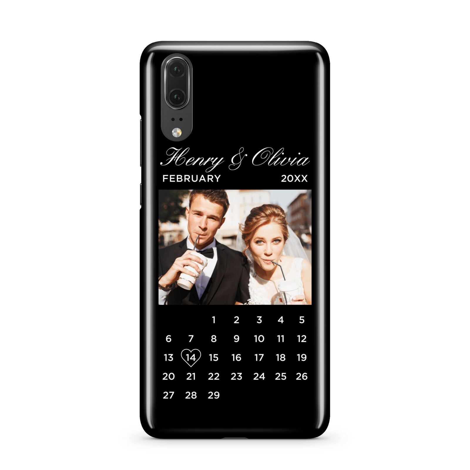 Milestone Date Personalised Photo Huawei P20 Phone Case