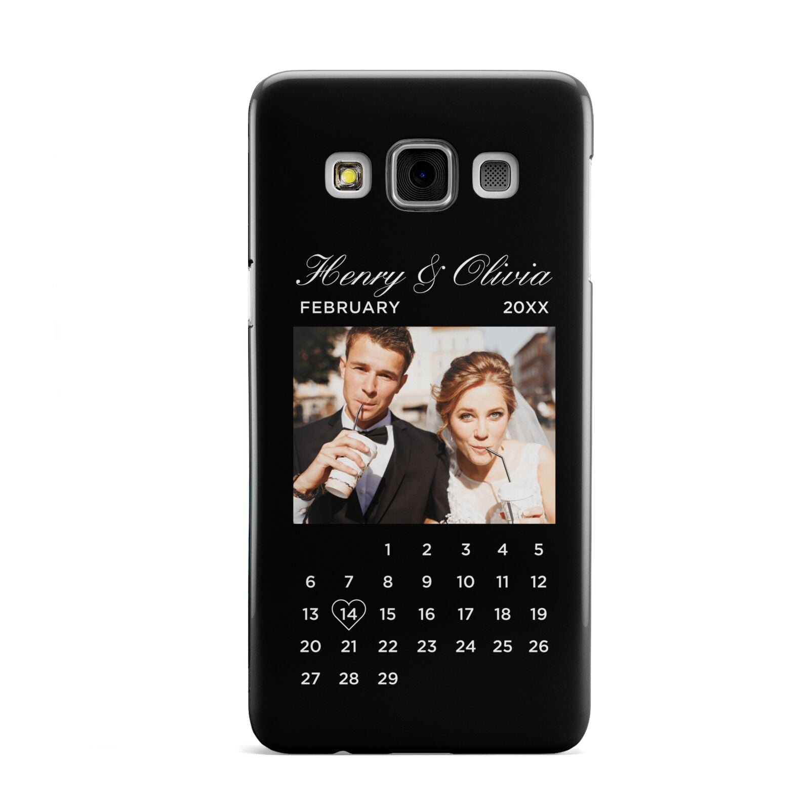 Milestone Date Personalised Photo Samsung Galaxy A3 Case