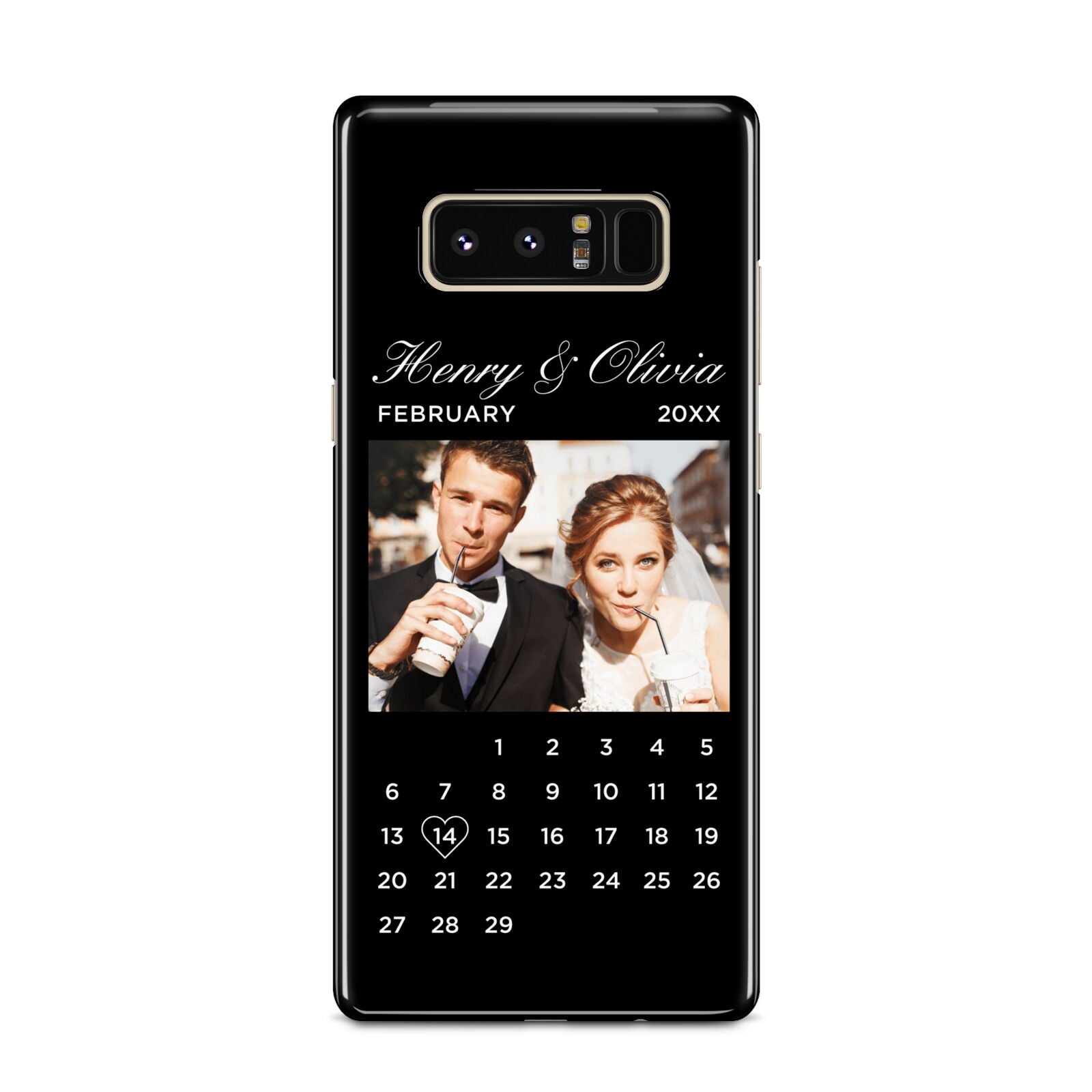 Milestone Date Personalised Photo Samsung Galaxy Note 8 Case