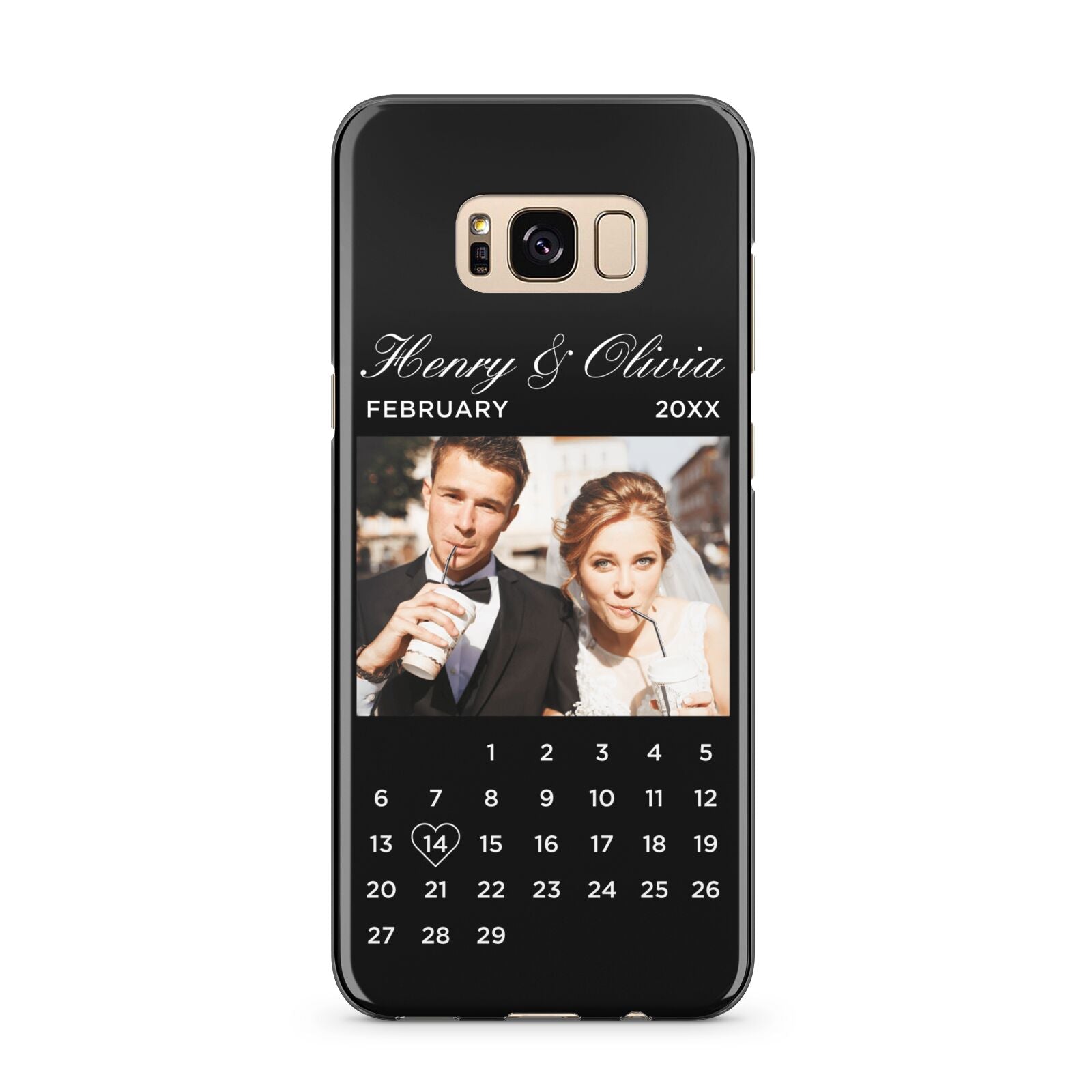 Milestone Date Personalised Photo Samsung Galaxy S8 Plus Case