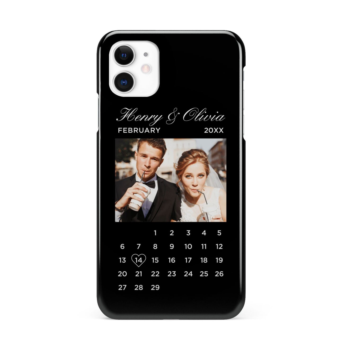 Milestone Date Personalised Photo iPhone 11 3D Snap Case