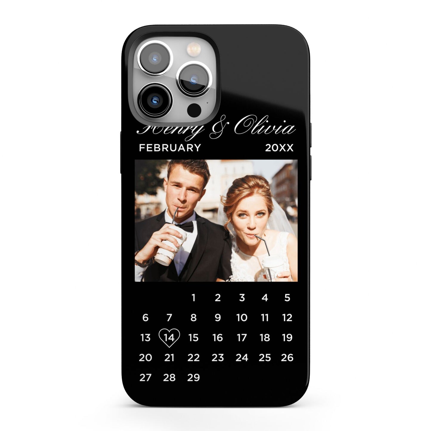 Milestone Date Personalised Photo iPhone 13 Pro Max Full Wrap 3D Tough Case