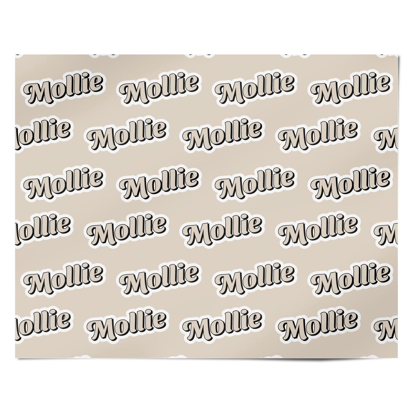 Nude Personalised Personalised Wrapping Paper Alternative