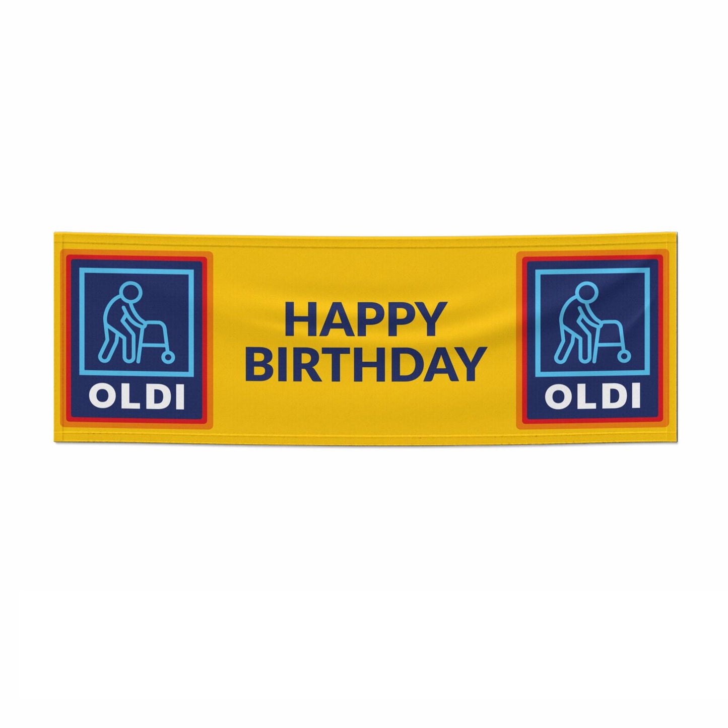 Oldi Funny Birthday 6x2 Paper Banner