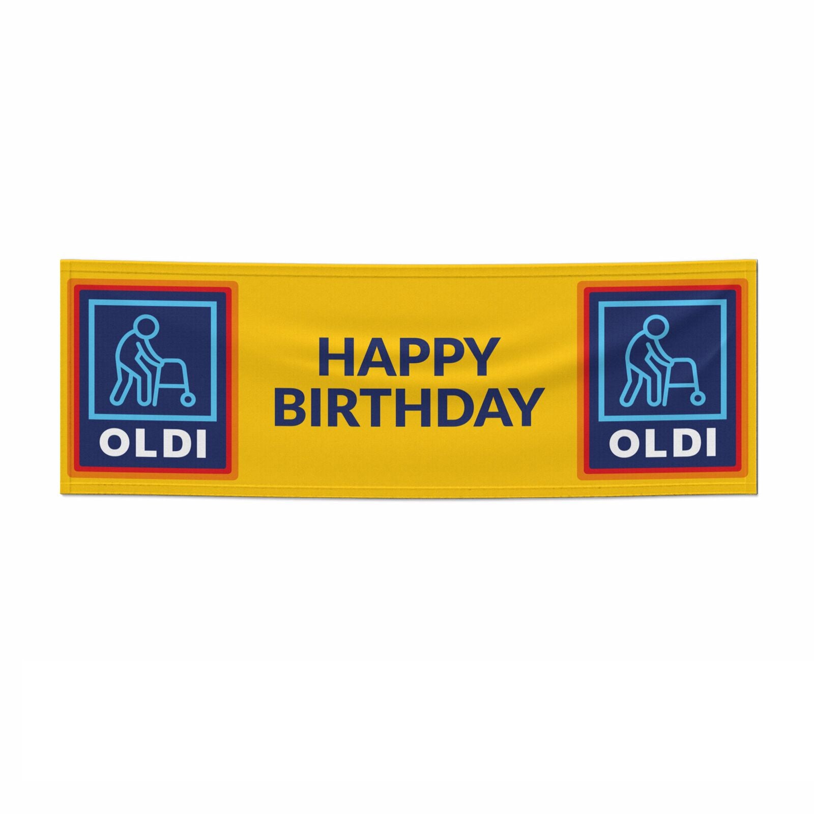 Oldi Funny Birthday 6x2 Paper Banner