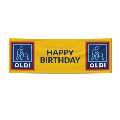 Oldi Funny Birthday 6x2 Paper Banner