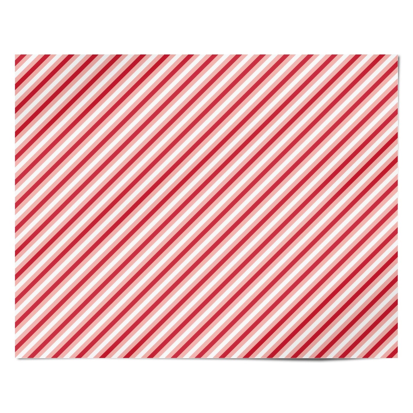 Peppermint Stripe Christmas Personalised Wrapping Paper Alternative