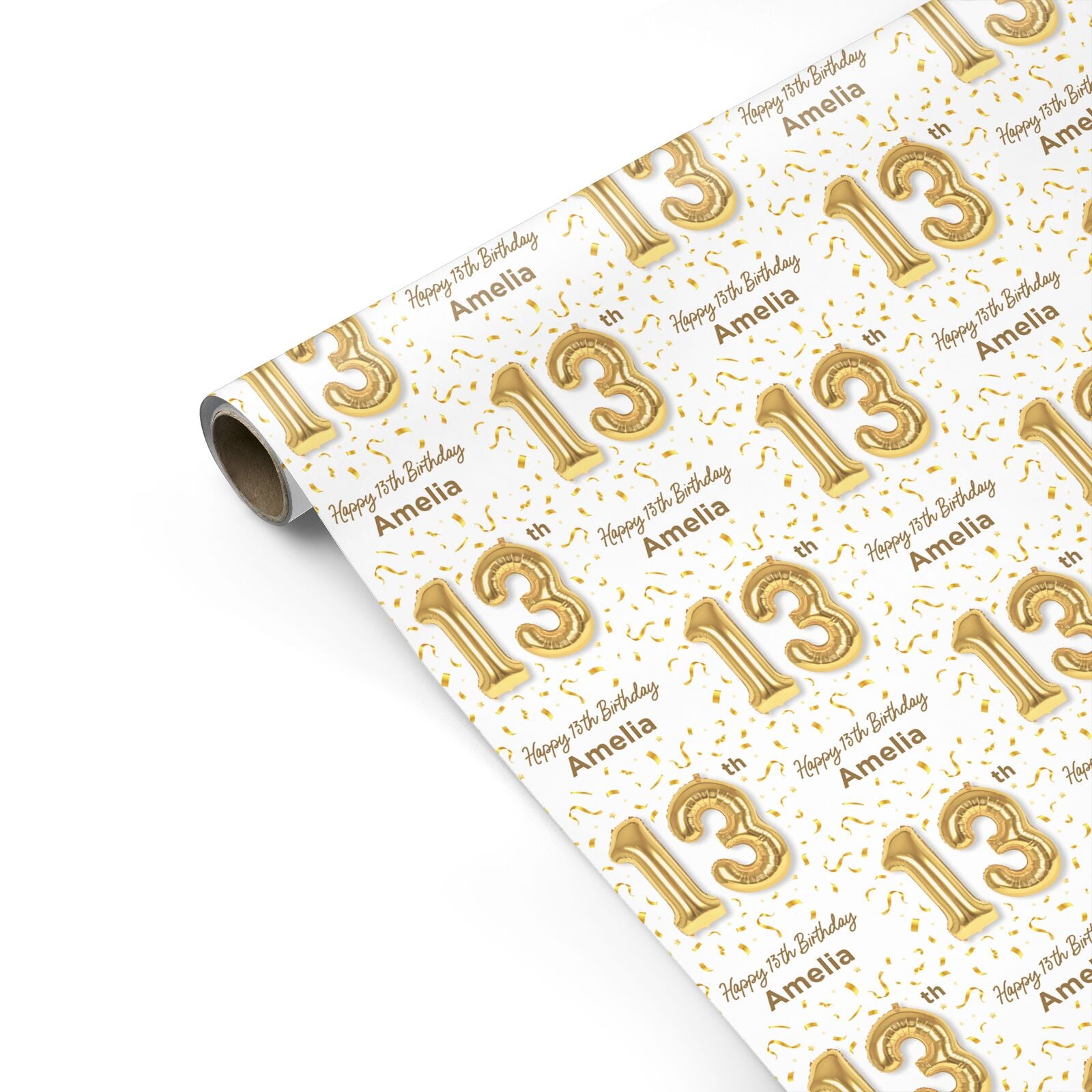 Personalised 13th Birthday Personalised Gift Wrap