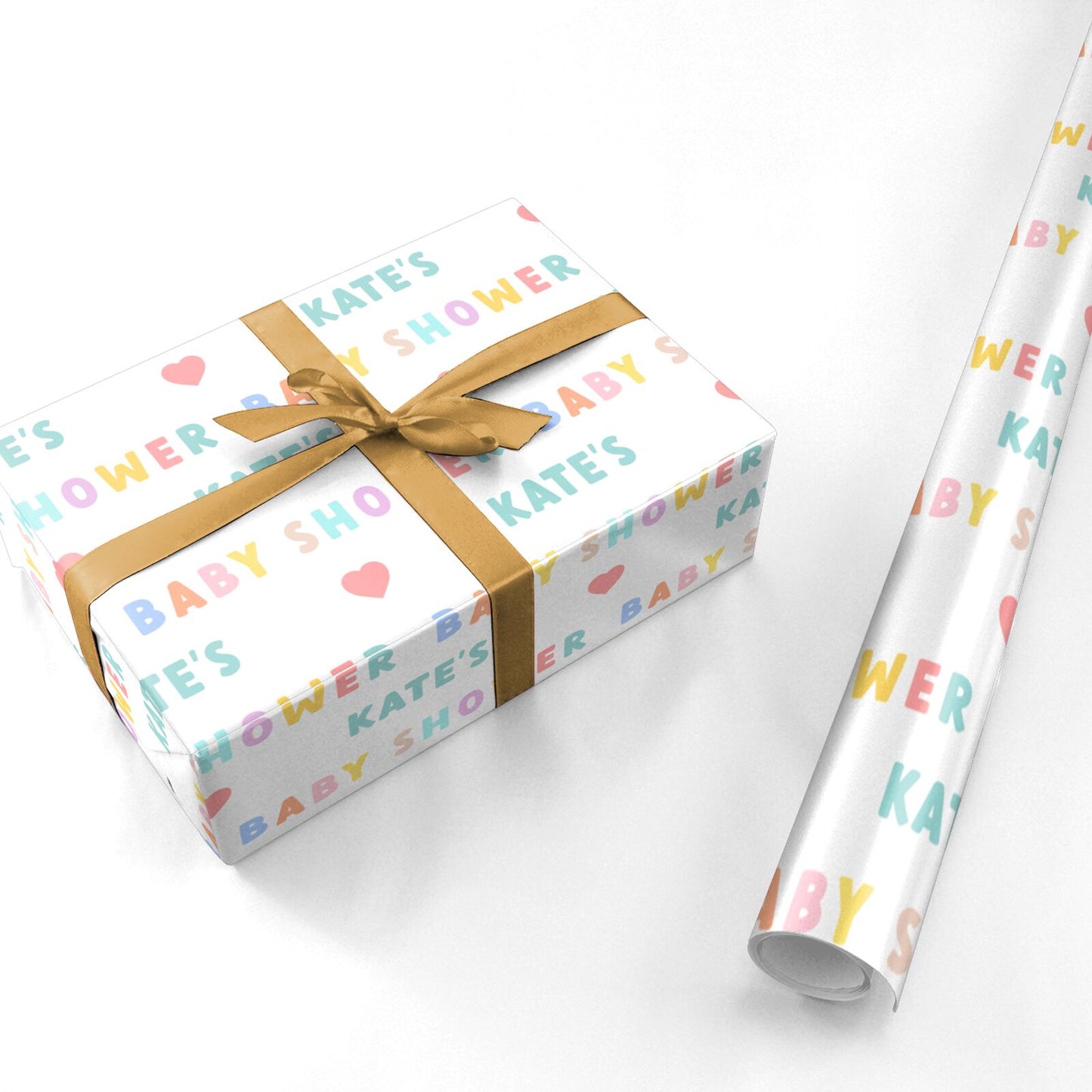 Personalised Baby Shower Personalised Wrapping Paper