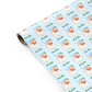 Personalised Blue Santa Hat Christmas Personalised Gift Wrap