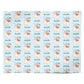 Personalised Blue Santa Hat Christmas Personalised Wrapping Paper Alternative