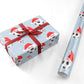 Personalised Christmas Football Santa Hat Personalised Wrapping Paper