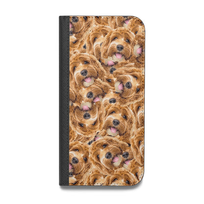 Personalised Dog Photo Collage Vegan Leather Flip iPhone Case