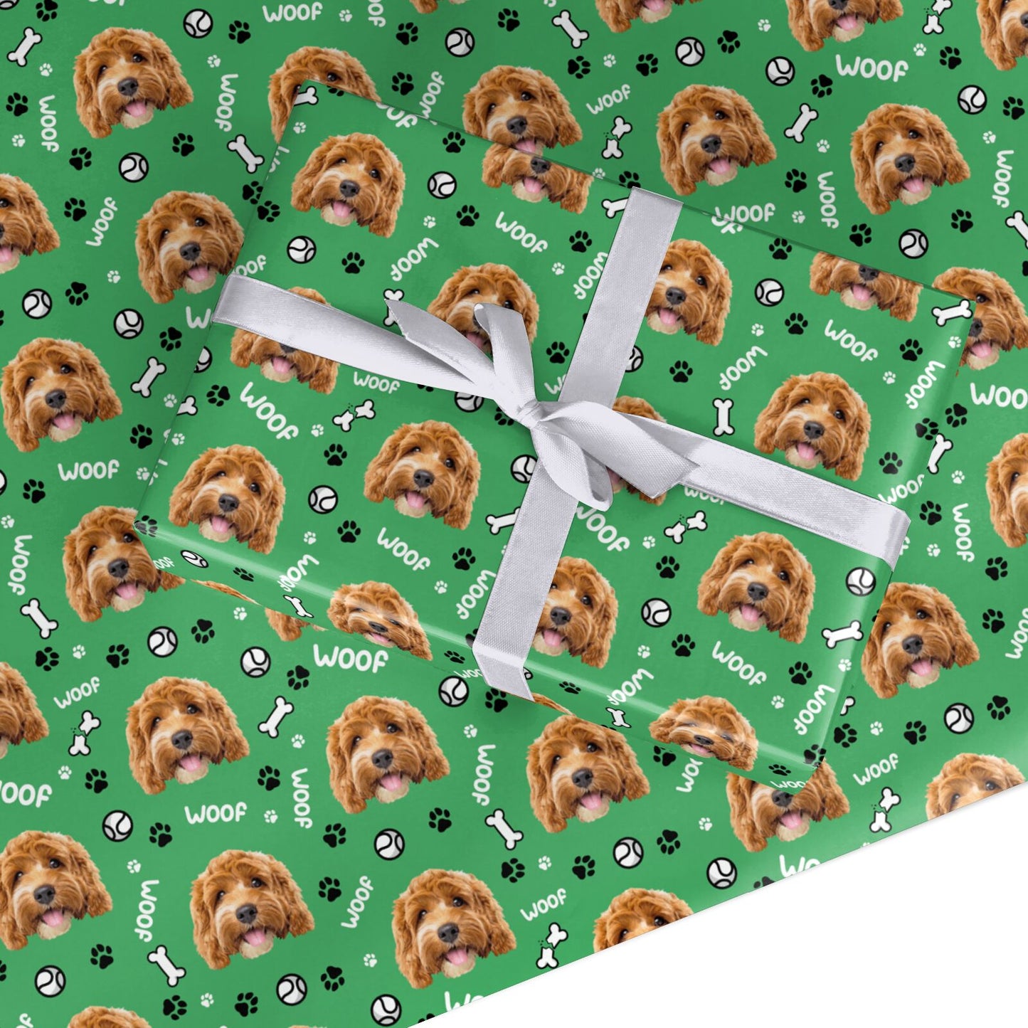 Personalised Dog Photo Face Custom Wrapping Paper