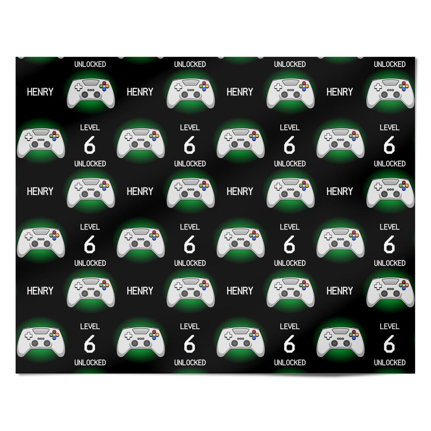 Personalised Gaming Personalised Wrapping Paper Alternative