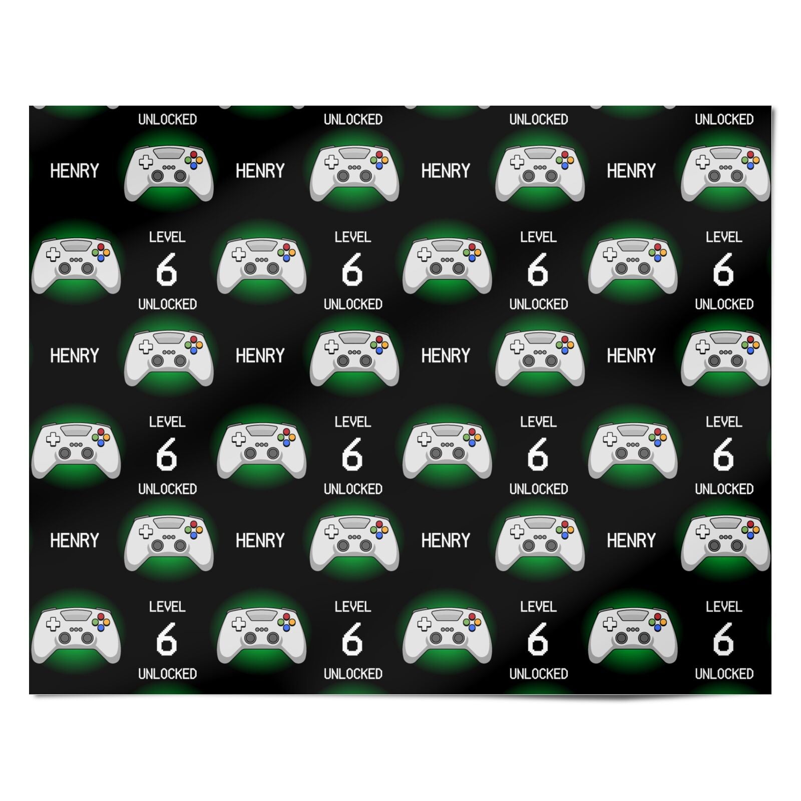 Personalised Gaming Personalised Wrapping Paper Alternative