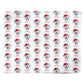 Personalised Merry Christmas Boys Football Santa Hat Personalised Wrapping Paper Alternative