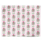 Personalised Mistletoe Pink Christmas Personalised Wrapping Paper Alternative