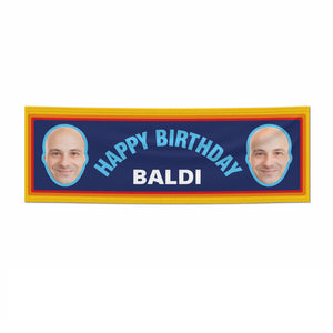 Personalised Photo Baldi Birthday Banner